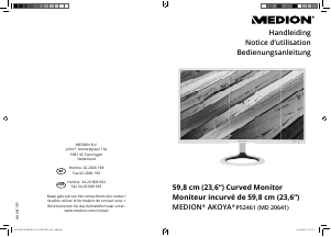 Bedienungsanleitung Medion Akoya P52461 (MD 20641) LED monitor