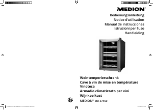 Handleiding Medion MD 37450 Wijnklimaatkast