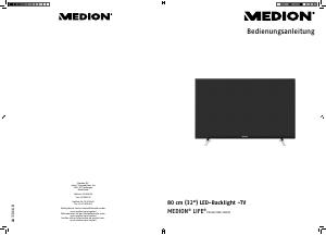 Bedienungsanleitung Medion LIFE P15267 (MD 31067) LED fernseher