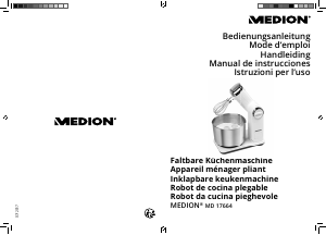 Manuale Medion MD 17664 Impastatrice planetaria