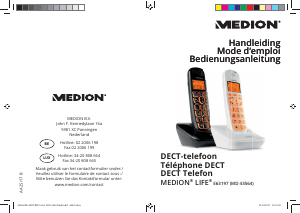 Bedienungsanleitung Medion LIFE E63197 (MD 43564) Schnurlose telefon