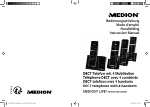 Bedienungsanleitung Medion LIFE P63994 (MD 84994) Schnurlose telefon