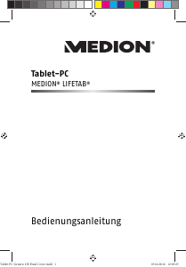 Bedienungsanleitung Medion Lifetab E10501 (MD 60240) Tablet