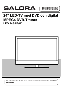Bruksanvisning Salora LED24SAB LED TV