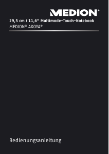 Bedienungsanleitung Medion Akoya P2213T (MD 98964) Notebook
