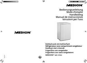 Bedienungsanleitung Medion MD 37052 Kühlschrank