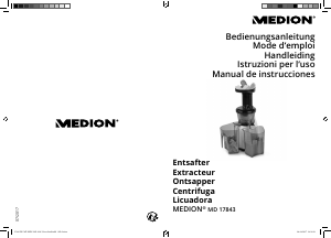 Manual de uso Medion MD 17843 Licuadora