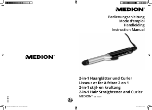 Mode d’emploi Medion MD 16621 Fer à boucler