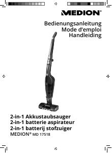 Bedienungsanleitung Medion MD 17518 Staubsauger