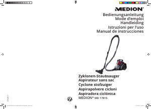 Mode d’emploi Medion MD 17815 Aspirateur