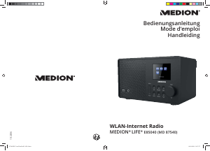 Mode d’emploi Medion LIFE E85040 (MD 87540) Radio