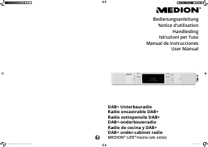 Mode d’emploi Medion LIFE P66550 (MD 44550) Radio