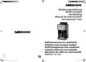 Mode d’emploi Medion MD 16893 Cafetière