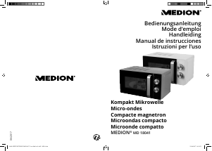 Bedienungsanleitung Medion MD 18041 Mikrowelle