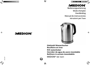 Manual de uso Medion MD 16231 Hervidor