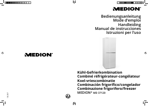 Bedienungsanleitung Medion MD 37120 Kühl-gefrierkombination