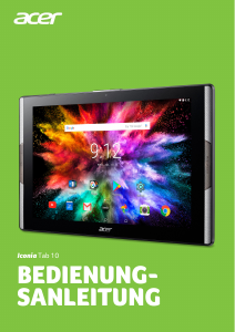 Bedienungsanleitung Acer Iconia Tab 10 A3-A50 Tablet