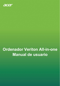 Manual de uso Acer Veriton A850_87 Computadora de escritorio