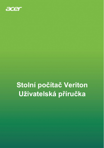 Manuál Acer Veriton X4665G Stolní počítač