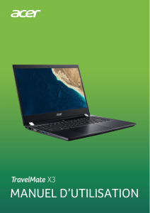 Mode d’emploi Acer TravelMate X3310-MG Ordinateur portable