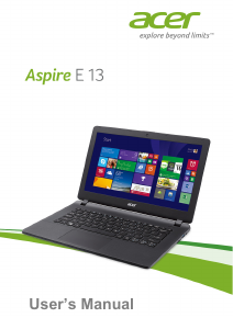 Manual Acer Aspire ES1-311 Laptop