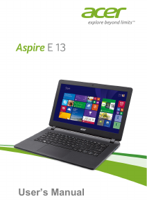 Bruksanvisning Acer Aspire ES1-311 Bärbar dator
