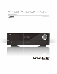 Bedienungsanleitung Harman Kardon AVR 1510 Receiver