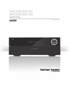 Bedienungsanleitung Harman Kardon AVR 2700 Receiver