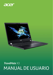 Manual de uso Acer TravelMate X314-51-MG Portátil
