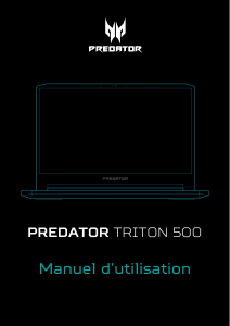 Mode d’emploi Acer Predator PT515-51 Ordinateur portable