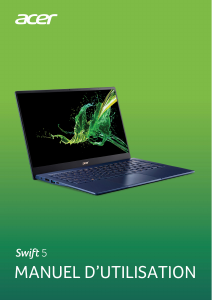 Mode d’emploi Acer Swift SF514-54GT Ordinateur portable