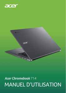 Mode d’emploi Acer Chromebook 714 CB714-1W Ordinateur portable