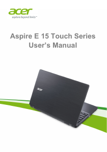 Bruksanvisning Acer Aspire E5-571P Bärbar dator