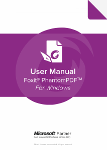 Manual Foxit PhantomPDF 9.7