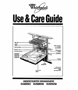 Manual Whirlpool DU5000XW0 Dishwasher