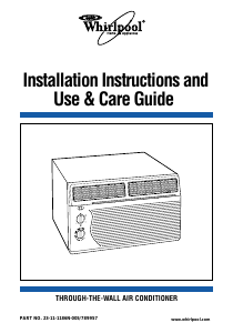 Manual Whirlpool ACE114PK1 Air Conditioner