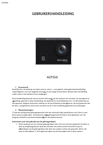 Manual Salora ACP550 Action Camera