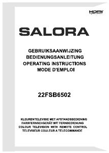 Bedienungsanleitung Salora 22FSB6502 LED fernseher