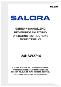 Mode d’emploi Salora 24HSW2714 Téléviseur LED