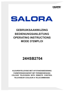 Bedienungsanleitung Salora 24HSB2704 LED fernseher