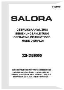 Mode d’emploi Salora 32HDB6505 Téléviseur LED