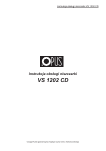 Instrukcja Opus VS 1202 CD Niszczarka
