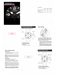 Mode d’emploi Torgoen T38BK44SL Montre