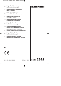 Manuale Einhell BG-PC 2245 Motosega