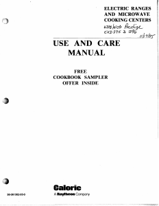 Handleiding Caloric EKD395 Fornuis
