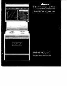 Handleiding Amana RCC10 Radarange Plus Fornuis