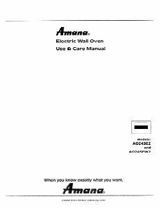 Handleiding Amana AO24SE2 Oven