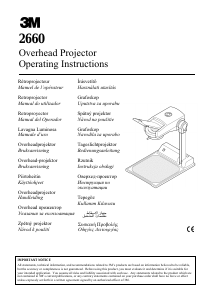 Manual 3M 2660 Overhead Projector