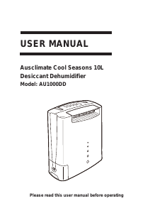 Manual Ausclimate AU1000DD Dehumidifier