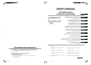 Manuale Mitsubishi SRK25ZDX-S Condizionatore d’aria